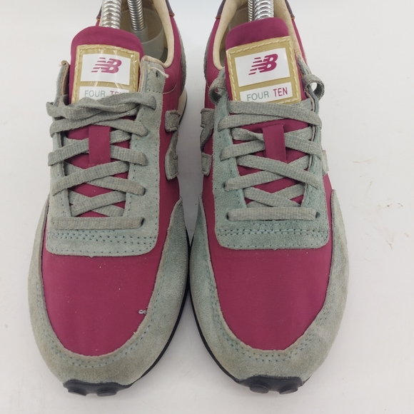 New Balance 410 Sneakers Gray and Burgandy Size 8 - Picture 4 of 7